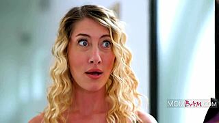 A cougar MILF gets a deepthroat instruction from her lover