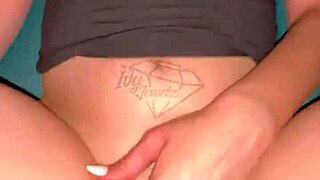 Petite teen Ivy Jewelz in passionate missionary sex on sofa