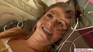 Young lesbian lovers engage in hot scissoring action