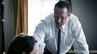 Bishop Dick Chibbles in hardcore scene with Latina beauty on AdultTiming