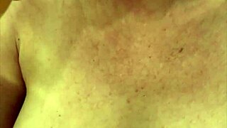 Juicy amateur tits and tight pussy filled with pee