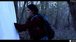 Valentina Nappi, the frozen fuck doll in woods