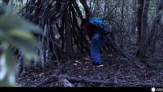 Valentina Nappi, the frozen fuck doll in woods
