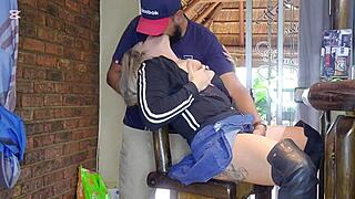 Hot blondes will always cheat: Squirt scene with blue eyes and homemade sex