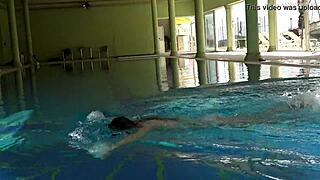 Petite teen Irina Russka in a hot underwater scene