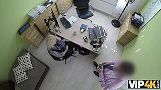 Czech teen gets paid for hot sex with loan agent