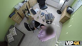 Czech teen gets paid for hot sex with loan agent