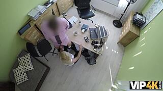 Czech teen gets paid for hot sex with loan agent