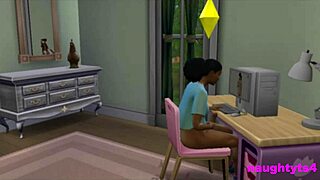 Tgirl punishes roommate for masturbation with big cock