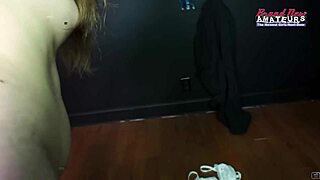 Petite coed gets a hard cock in her shaved pussy