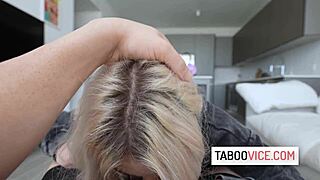 Stepdad fucks petite stepdaughter for car in hardcore POV video