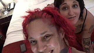 A hot and steamy behind the scenes encounter with Gia Lovely, Strawberry, Lulu, and Druffbandit