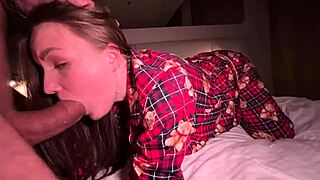 Sexy step daughter wants to make her step father happy with sex
