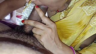 Brother understands his sister's desires and she enjoys all night with him in Hindi