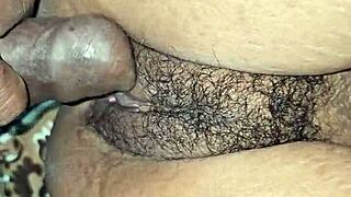 An old man fucked his Indian girl, who often called him young