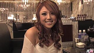 Rino Mizusawa gets her juicy pussy eaten and smashed by a huge dick