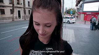 I saw a lovely girl,oolly™, stepping in street