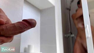 She caught me jerking off, licked and fucked