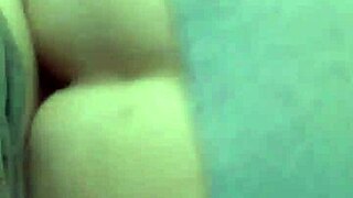 A beautiful pawg girl is sitting on the guy's hard cock