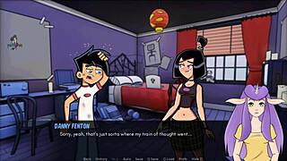 Danny Phantom's return to Amity Park in nurse cosplay