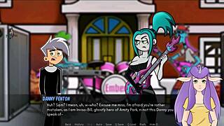 Danny Phantom's return to Amity Park in nurse cosplay