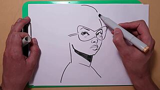 Anime enthusiast shares their Copic drawing techniques for an erotic Hentai portrait