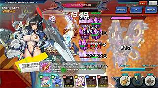 Animated babe with big boobs gets creampied in Gacha Hentai game