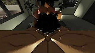 Three some with two sexy Roblox chicks