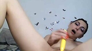 Brunette babe gets wild anal fingering and pussy orgasm