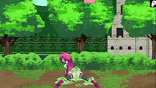 Slime monsters and boss rush my pussy in Hentai game video