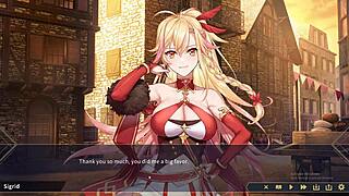 Masked anime girl gets naughty in games