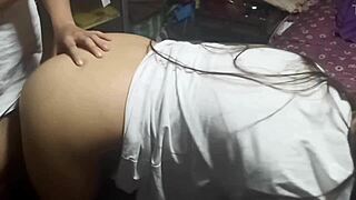 Amateur Mexican couple films themselves having sex at home