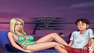 Animated teen performs in Summertime Saga video game