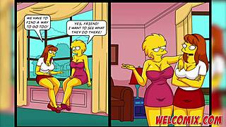 Wild vacation at a rural property - The Simpsons go off the rails