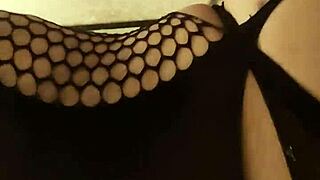 A transsexual with a big ass finds pleasure on the internet