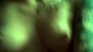 My friend's ex gives him a blowjob and rides him