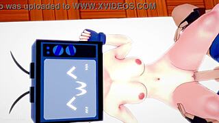Hentai video of a nurse with a tight vagina undressing for sex