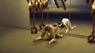 Voyeuristic brunette indulges in solo play with big ass