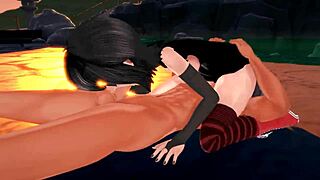Cross dressing Mavis gets a hot creampie in this 3D hentai.