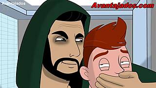 Gay porn animated video compilation with Jason