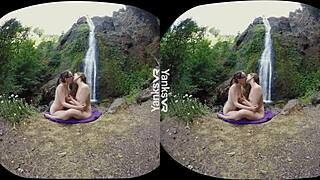 Yanks VR brings hot lesbian action with glasses-wearing brunette, Sierra