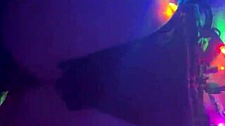 Big dick lover gets tied up and fucked reverse cowgirl style in fishnets