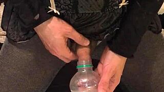 Dirty old woman urinates while drunk