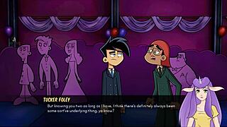 Cartoon porn with Danny Phantom and Amity Park characters