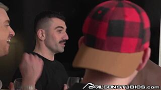 High-end gay party with plenty of action - falcondstudios