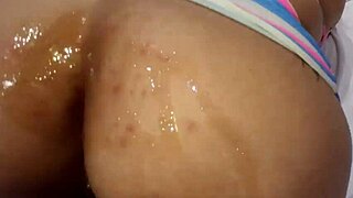 Beautiful redhead gets her tight ass spanked and fucked