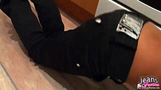 I feel very sexy in these tight black jeans on my skin