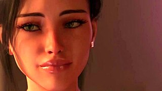 Beautiful anime with big tits and anime creampie