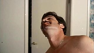 Amber Lynn in classic hardcore scene with double penetration