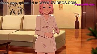 3D animated Naruto and Sakura in sexual experience